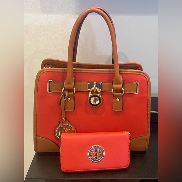 Dasein Handbags - Dasein Handbag Top Handle Satchel Purse Shoulder Purse Shoulder Bag with Wallet